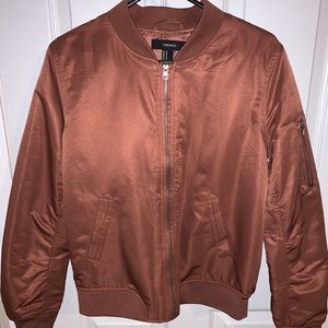 Rusty Orange/ Copper/ Blush Bomber Jacket
